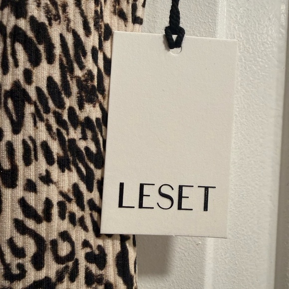 LESET Leopard Print Tank Top XS - Picture 2 of 2
